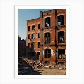 Abandoned Buildings In Detroit Art Print