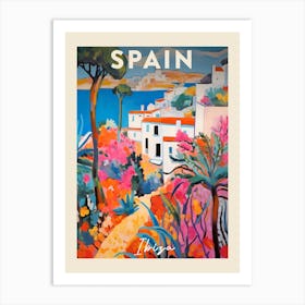 Ibiza Spain 5 Fauvist Painting  Travel Poster Art Print