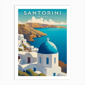 Santorini Travel Art Print