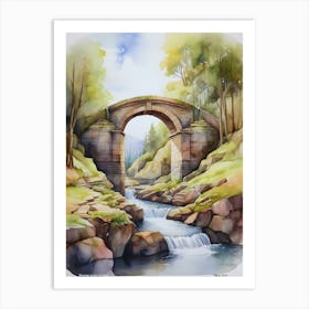 Bridge Over The Stream.6 Art Print