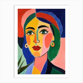 Woman'S Face 9 Art Print