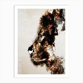 Abstract Lion Art Print