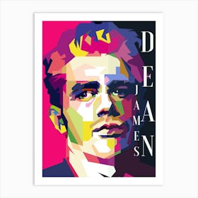 James Dean 60s Hollywood Celebrity Icon Art Print