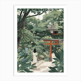 In The Garden Meiji Shrine Japan 2 Art Print