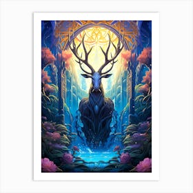 Deer In The Forest Art Print