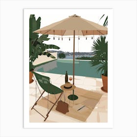 Day At The Pool 2 Art Print