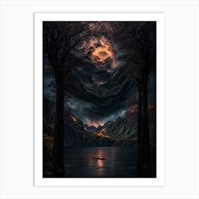 Dark Forest Art Print Art Print