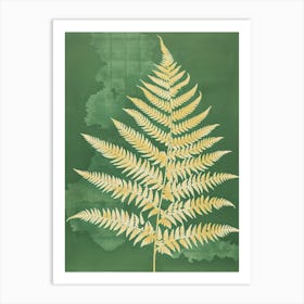 Japanese Tassel Fern Painting 2 Art Print