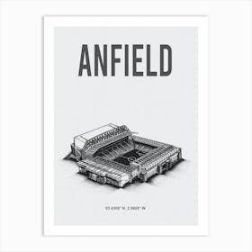 Anfield Liverpool Fc Stadium Art Print
