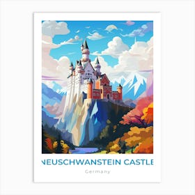 Germany Neuschwanstein Castle Travel Art Print