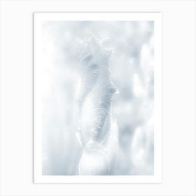 A Delicate Flower Bud In A Light Glow Art Print