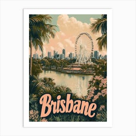 Aihrgdesign A Classic 1960s Travel Poster For Brisbane Showca D05ef333 Bb23 42a5 8e95 5d8c41bac378 1 Art Print