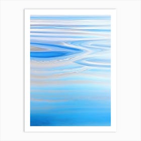 Water Ripples Over Sand Landscapes Waterscape Marble Acrylic Painting 2 Art Print
