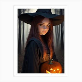 Witch In The Woods 3 Art Print