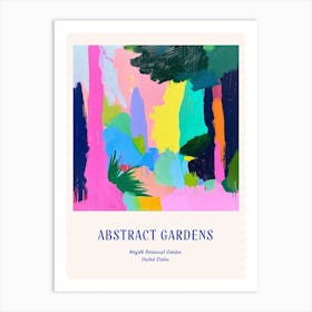 Colourful Gardens Norfolk Botanical Garden Usa 2 Blue Poster Art Print