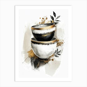 Bowls Canvas Print Art Print