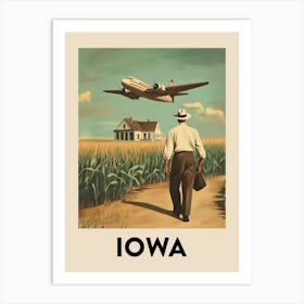 Iowa Vintage Travel Poster Art Print