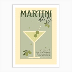 Martini Dirty Art Print