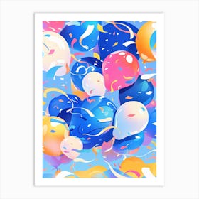 Colorful Balloons Art Print