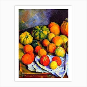 Squash 2 Cezanne Style vegetable Art Print