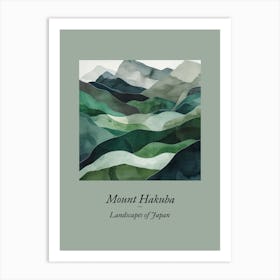 Landscapes Of Japan Mount Hakuba 34 Art Print