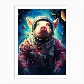 Pig In Space 1 Art Print