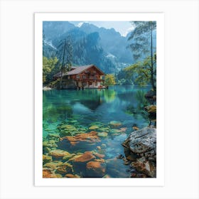 House On The Lake 2 Art Print