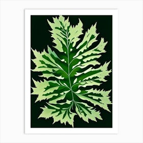 Wormwood Leaf Vibrant Inspired 3 Art Print