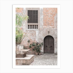 Courtyard Of A Building Art Print