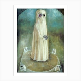 The Ancestor 1968 Oil on Canvas Surrealism Painting by Mexican Artist Leonora Carrington - HD Remastered Immaculate Art Print