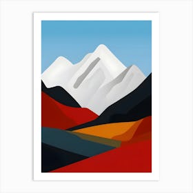 Tibetan Mountains Art Print