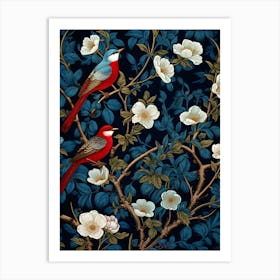 Birds On A Branch 2 Art Print