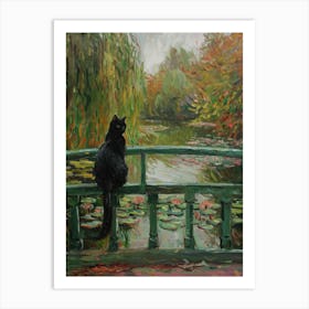 Cat On A Bridge Art Print