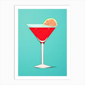 Mid Century Modern Daiquiri Floral Infusion Cocktail 1 Art Print