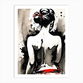 Japanese Woman Art Print