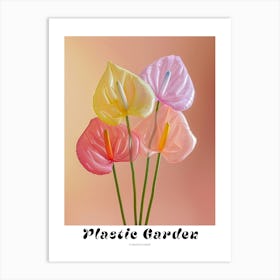 Dreamy Inflatable Flowers Poster Flamingo Flower 1 Art Print
