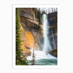 Sunwapta Falls, Canada Realistic Photograph (1) Art Print