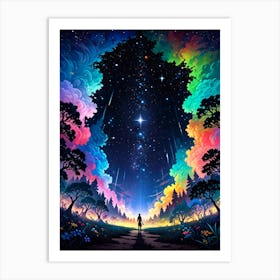 Starry Night Sky 24 Art Print