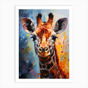 Whimsical Giraffe Majesty Art Print