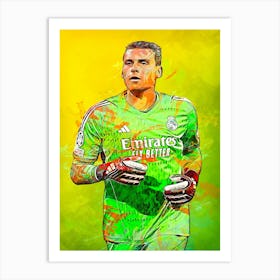 Andriy Lunin Real Madrid Art Print