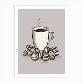 Coffee Beans Art Print