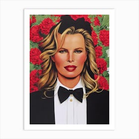 Kim Basinger Illustration Movies Art Print