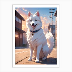 American Eskimo Pop Star Art Print