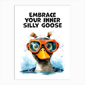 Silly Goose Gen Z Art Print