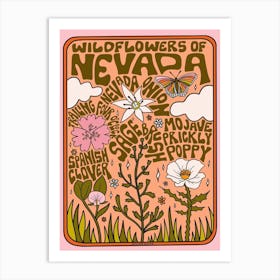 Nevada Wildflowers Art Print