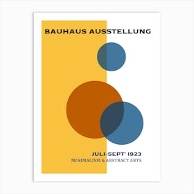 Bauhaus Yellow Exhibition 5 Art Print