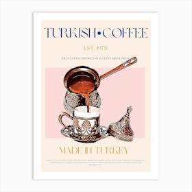 Turkish Coffee Mid Century Art Print