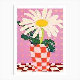 Daisies Flower Vase 2 Art Print