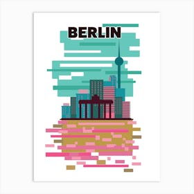 Berlin Skyline Art Print