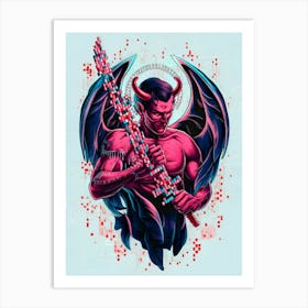 Devil With A Sword Art Print